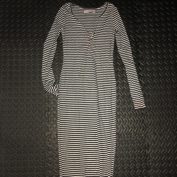 Free People Beach ankle length stripped dress - Picture 2 of 2